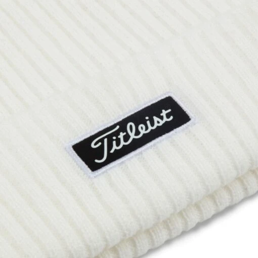 Titleist Charlston Cuff WIntermütze -Golf Verkäufe 2021 Charleston Cuff Knit White Black TH21WCCKN